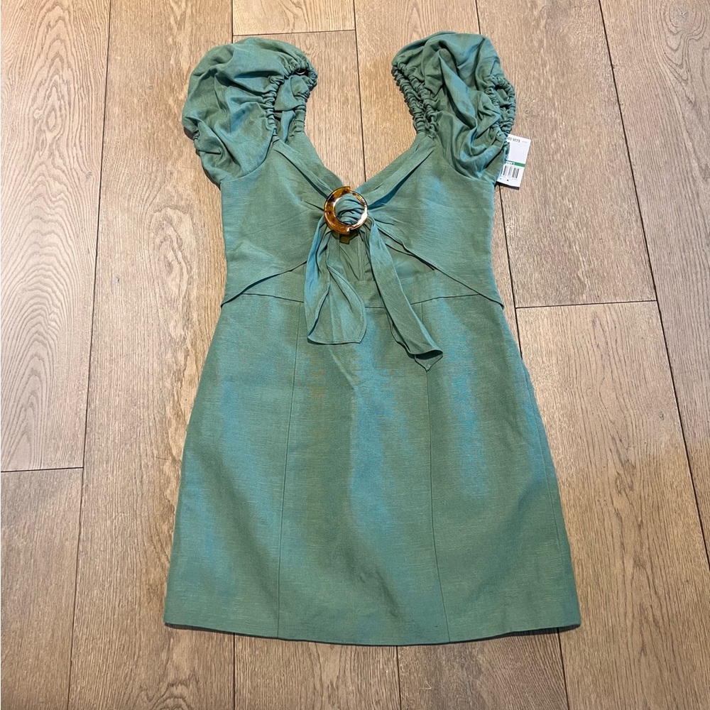 Significant Other Solace linen dress - color: sea mist
